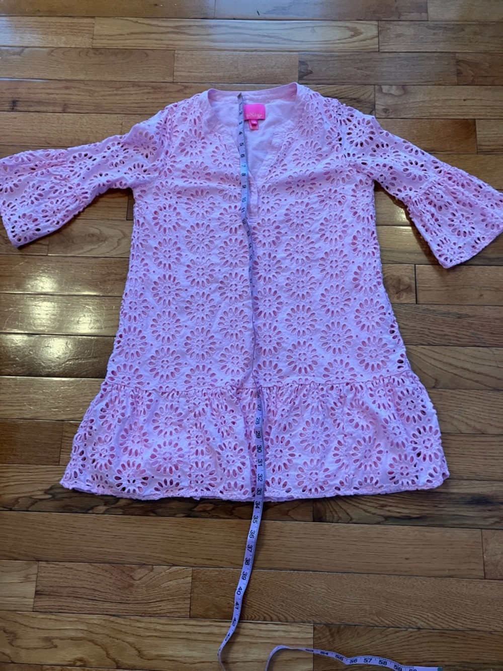 Lilly Pulitzer - Women’s Pink Peony Bekah Eyelet Dress - Medium - Picture 5 of 12